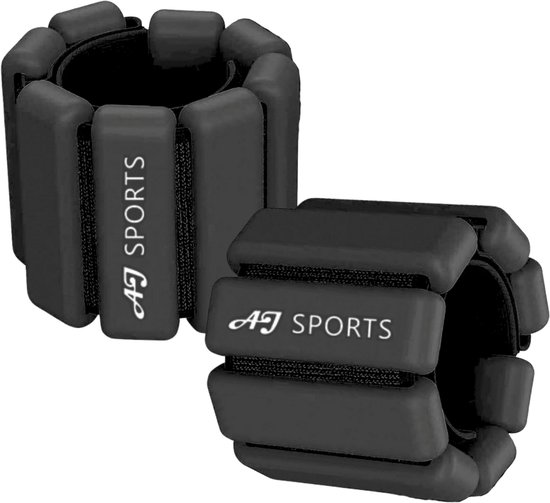 Foto: Aj sports enkel en pols gewichten pro 250 gram 2 stuks gewichten enkelgewichten polsgewichten krachttraining fitness