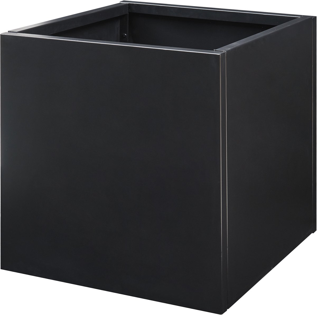 Plantenbak Vaargel buiten bloembak 60x60x60 cm zwart casa.pro