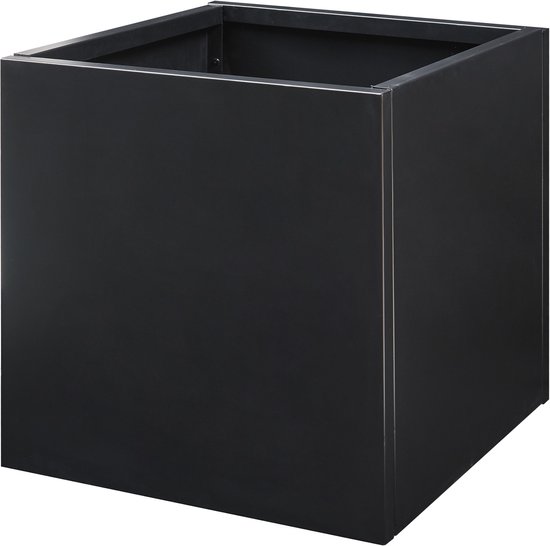 Plantenbak Vaargel buiten bloembak 60x60x60 cm zwart casa.pro