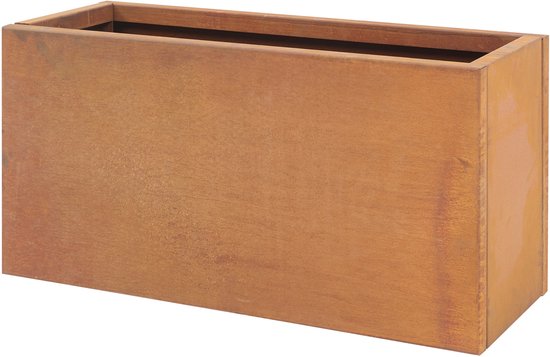 Jardinière Vaargel bac à fleurs extérieur 40x80x30 cm patine casa.pro