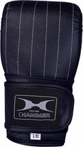 Hammer Boxing Zakhandschoenen Punch - Leer - Voorgevormd - Zwart Maat S/M