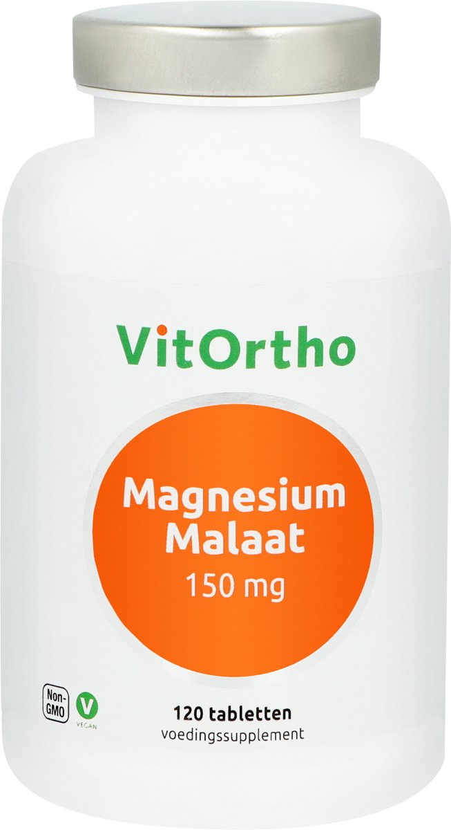 Goedkoopste VitOrtho Magnesium malaat 150mg 120 Tabletten