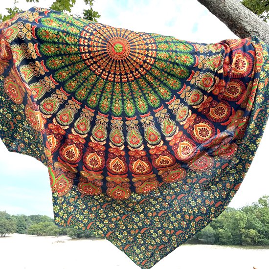 Extra Groot Mandala Strandlaken voor Vakantie