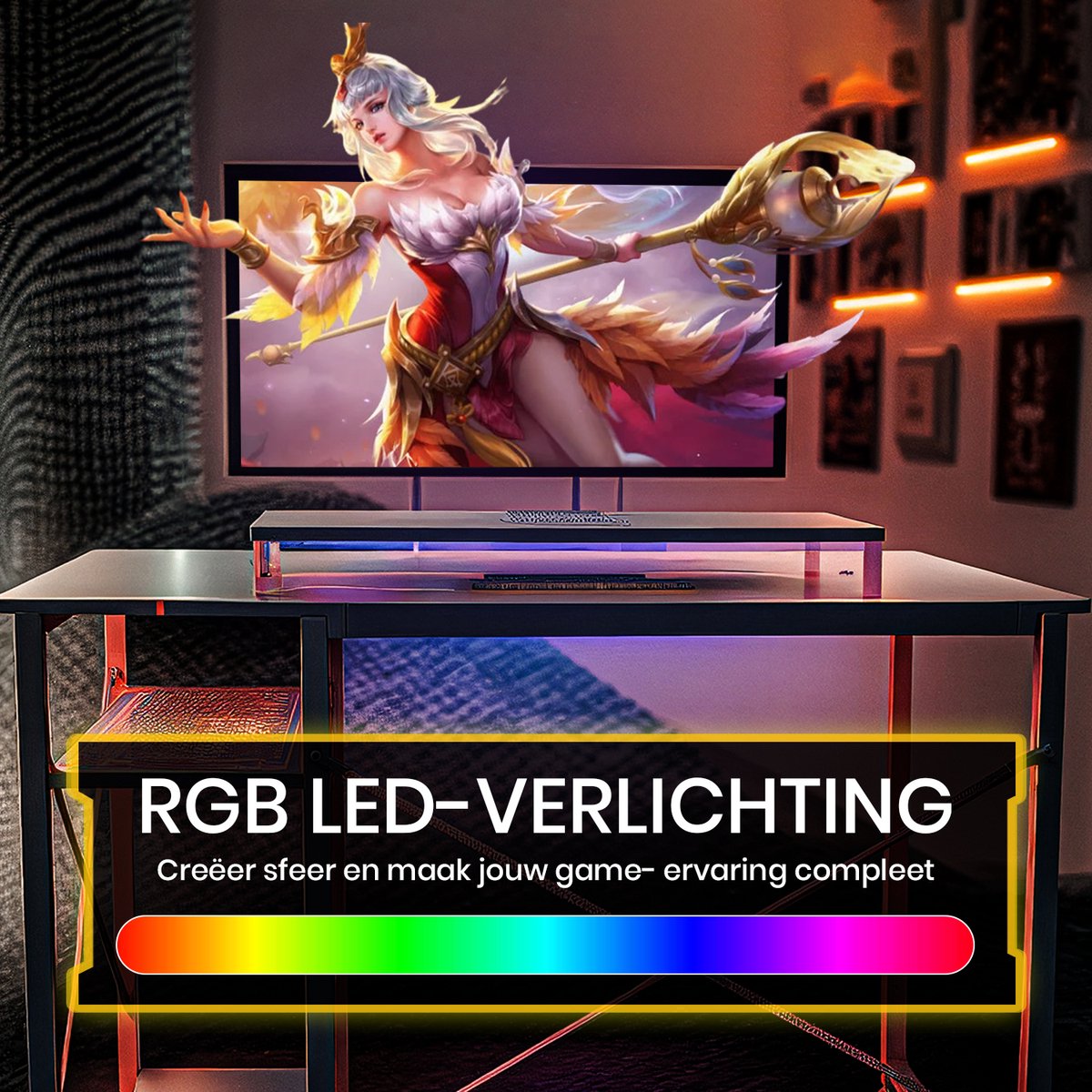 Bayt Game Bureau - Gaming Bureau - Bureau met Opbergruimte thumbnail 4
