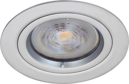 LED inbouwspot Ibrahim -Rond Chrome -Koel Wit -Dimbaar -3.5W -Philips LED