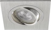 Dimtone inbouwspot Benjamin -Vierkant Chrome -Philips Warm Glow -Dimbaar -4.9W -Philips LED