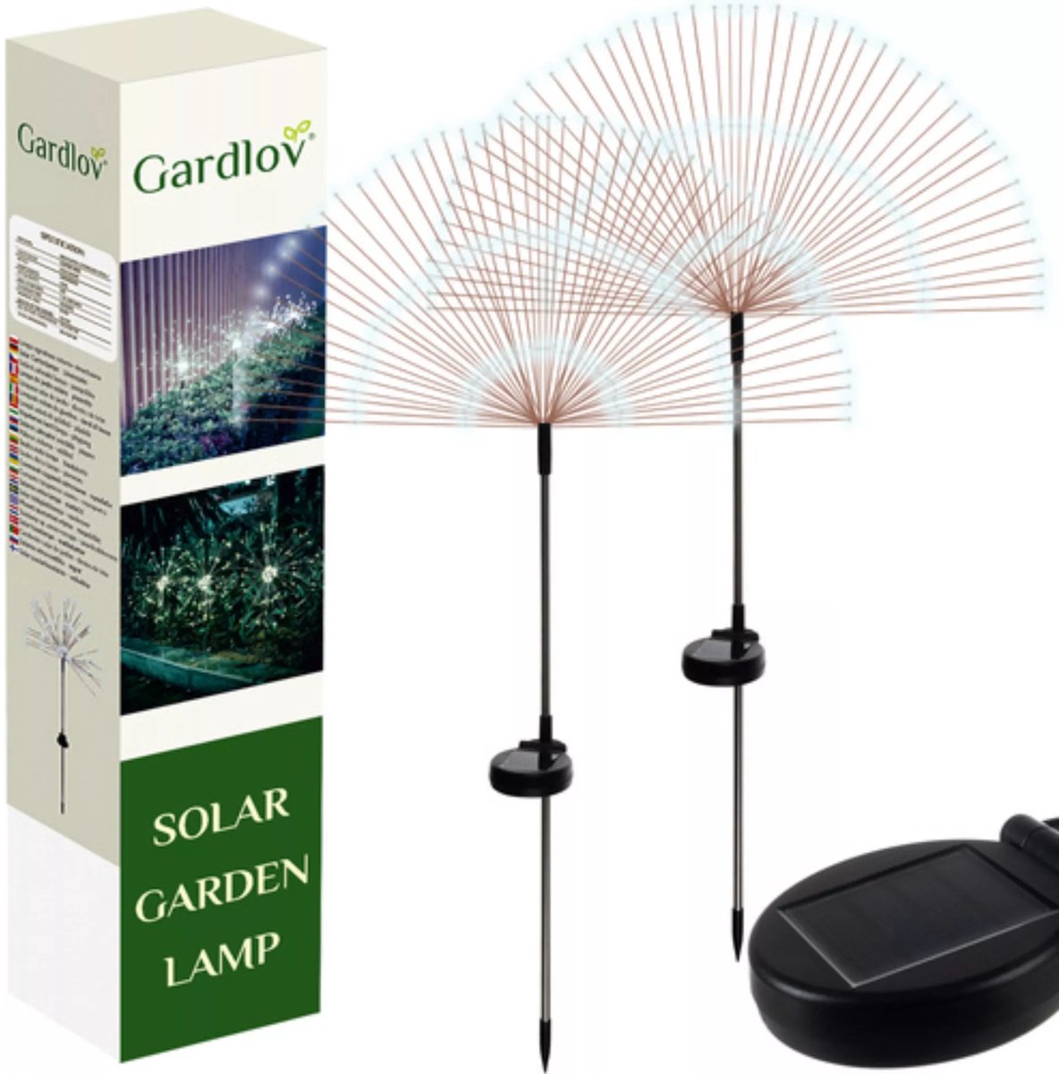 Gardlov Led Tuinlampen set - Zonne-energie - Waterdicht - met Sensor