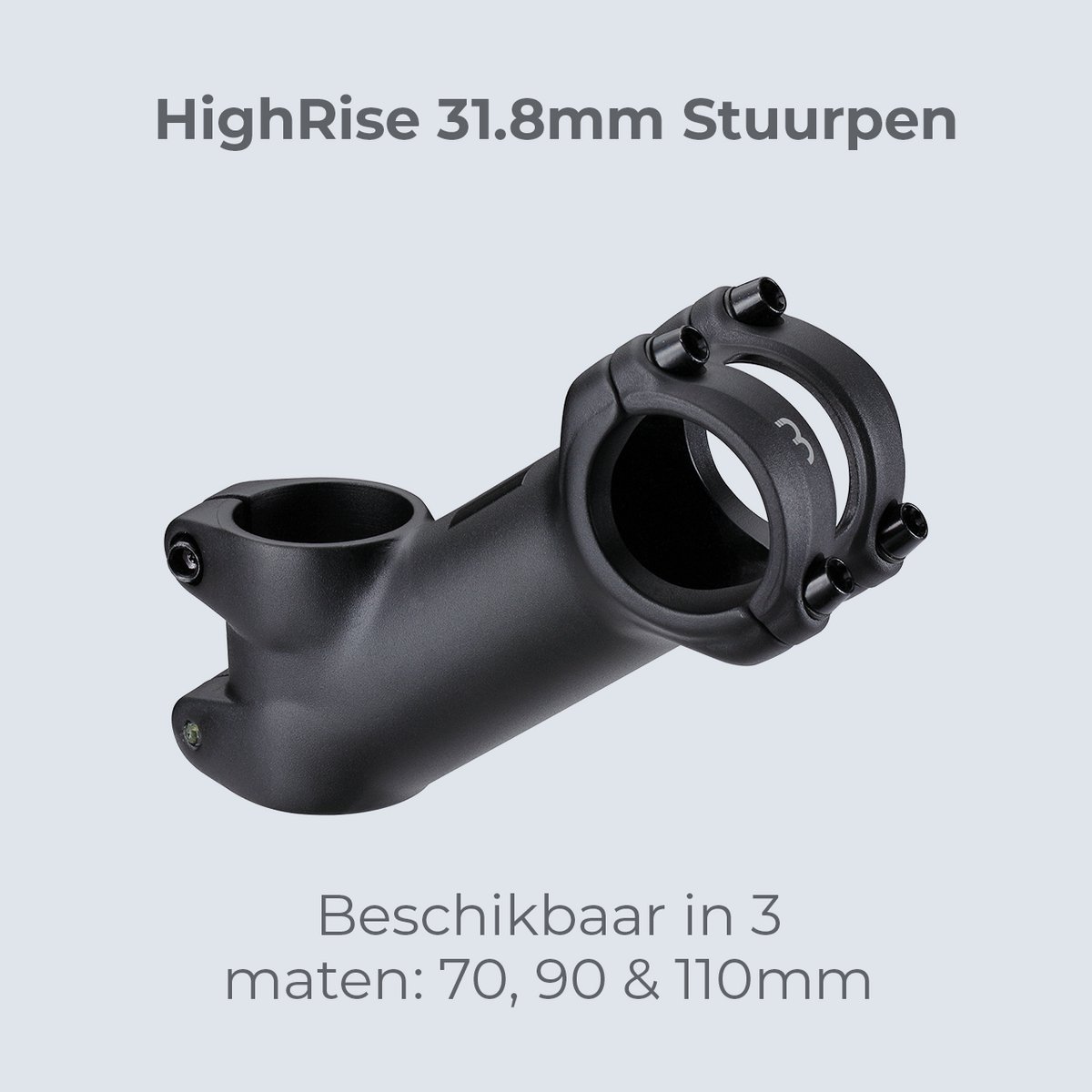 ANCLLO Verstelbare fietsstuurpen ± 60 graden 31,8 mm verstelbare mountainbike stuurpen stijger 110 mm fietsstuur extender fiets vork extender voor mountainbike, racefietsen, fietsen