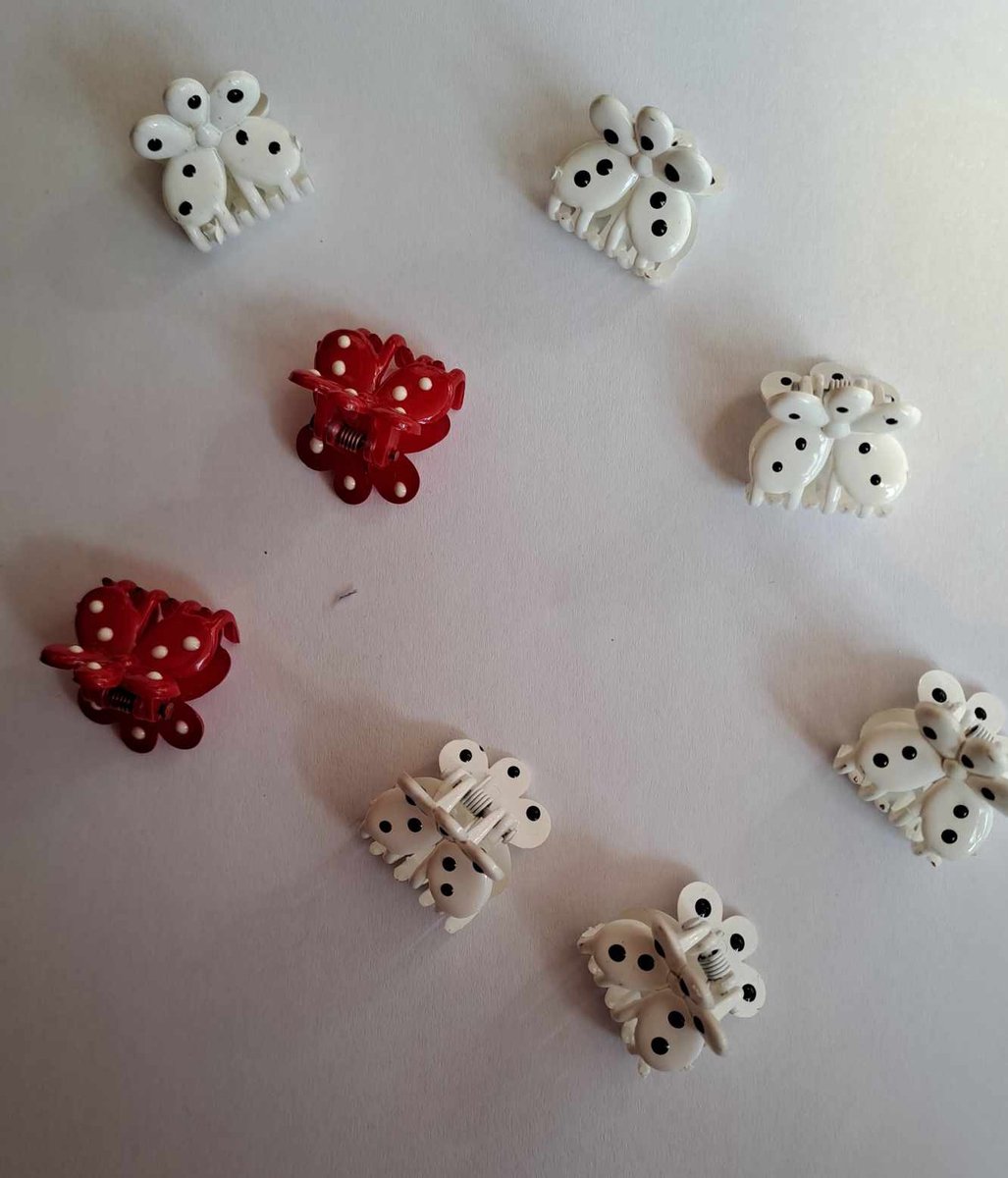 Haarklemmetjes vlinder - 8 stuks
