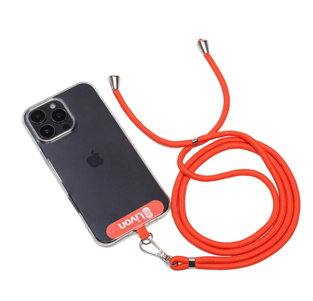 Livon Universeel Telefoonkoord voor Hoesje – Oranje