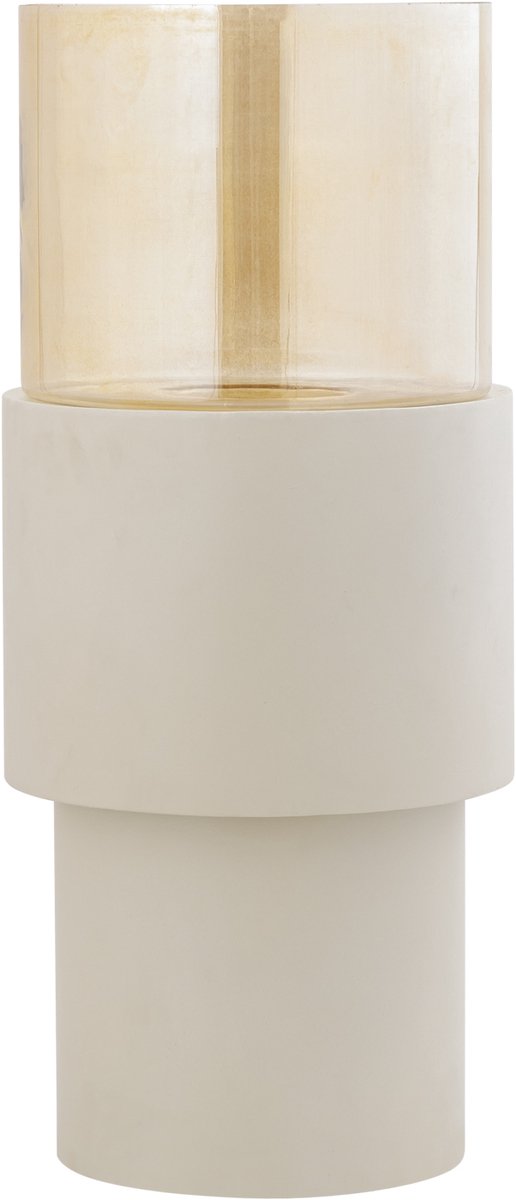 PTMD Windlicht Soon - Beige - 33x33x75cm