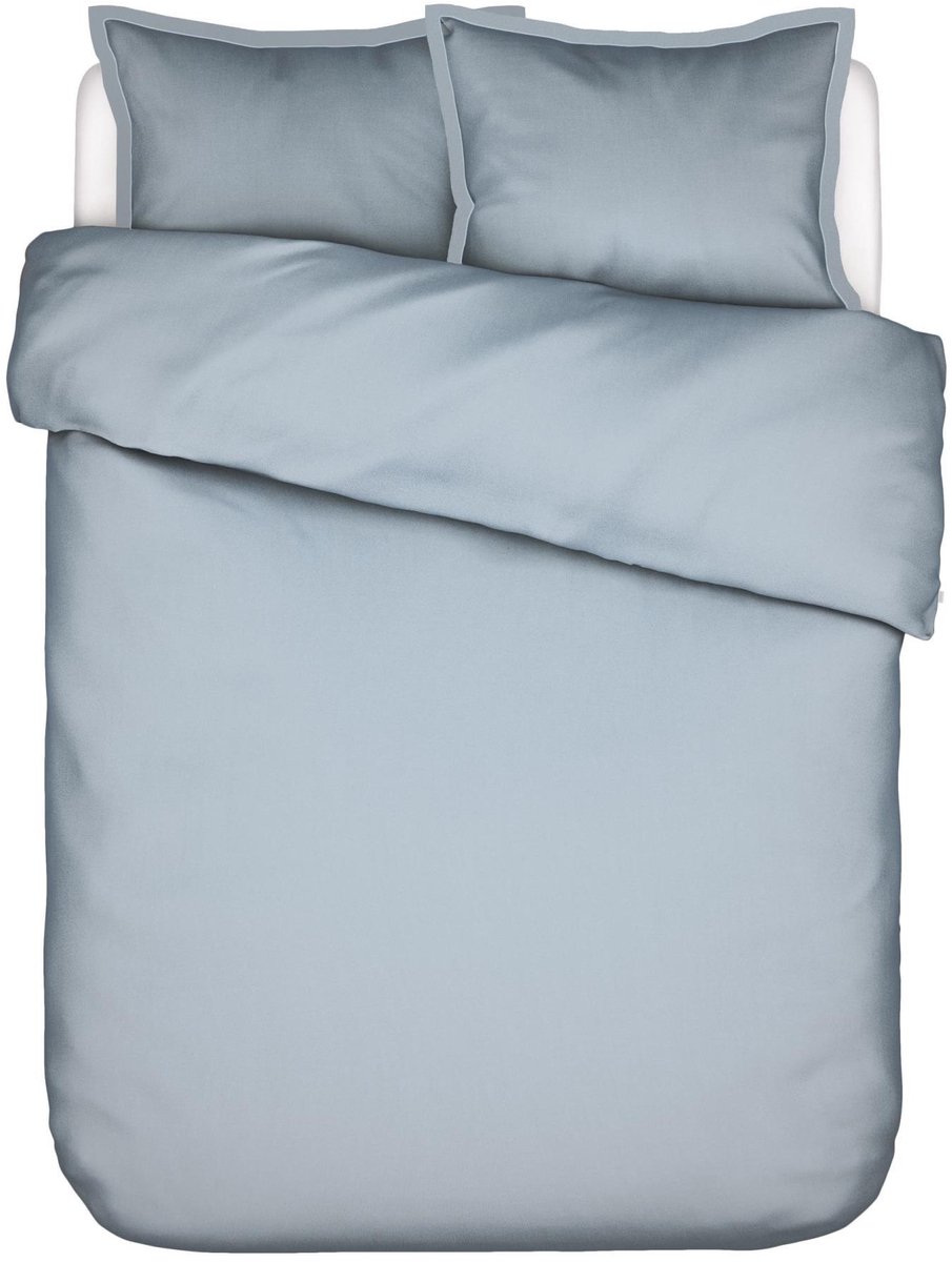 Essenza Aziza Dekbedovertrek Egyptisch Katoen Zen blue - Lits-Jumeaux - 240x200/220 cm