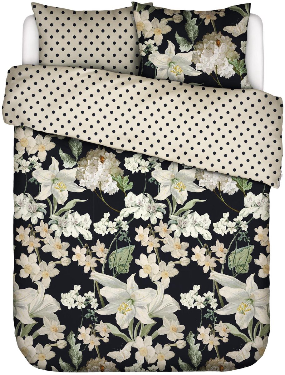 Essenza Rosalee Dekbedovertrek Antraciet - Lits-Jumeaux XL – 260x200/220 cm