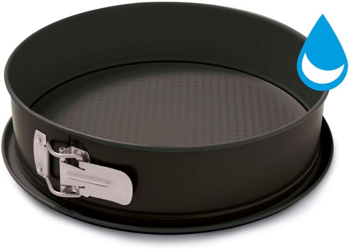 Taartvorm 26 cm met druppelvrije bodem - Staal met dubbele antiaanbaklaag