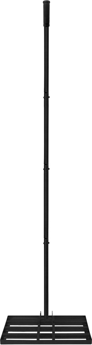 Aufun gras egaliseer rake golf profi roestvrij staal nivellering hark met verstelbare steel, leveling rake voor zand en trekken, vlakmaker voor golfbaan, tuin en hof (25×50 cm)