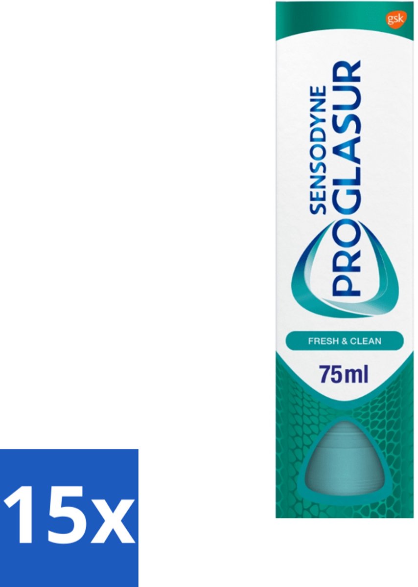 Sensodyne - Tandpasta - Pro Glasur - Fresh & Clean - 75ml x 15