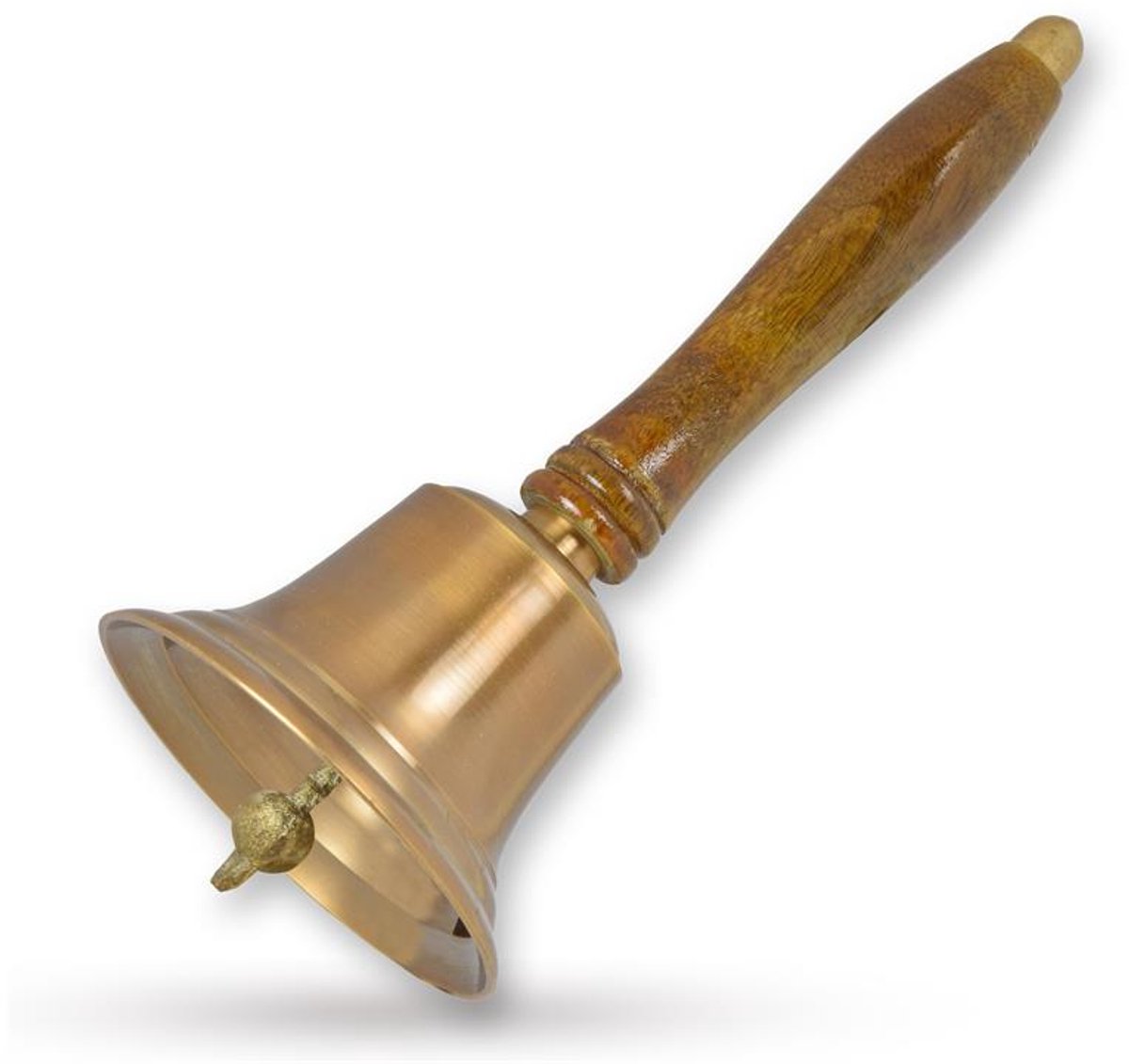 2 Handbellen Van Massief Messing Met Houten Handgrepen Muziekinstrumenten Voor Luide Handzame Bediening Koperen Bellen Voor Het Roepen Van Oudere Bruiloftsdieren 315 X 315 X 59 Inch