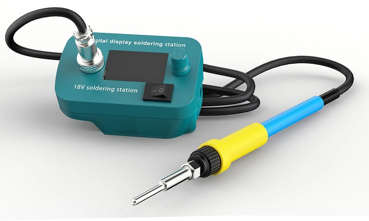 Draadloze soldeerbout voor Dewalt 18V/20V batterij, snelle verwarming, temperatuur verstelbaar, 60W elektrisch digitaal LCD-soldeerstation voor doe -het-zelf, apparaatreparatie, draadlassen (geen Draadloze soldeerbout voor Dewalt 18V/20V batterij, snelle verwarming, temperatuur verstelbaar, 60W elektrisch digitaal LCD-soldeerstation voor doe -het-zelf, apparaatreparatie, draadlassen (geen