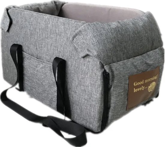Pet Perfect Luxe Autostoel Hond - Hondenmand Auto Zwart Wasbaar Met Rits