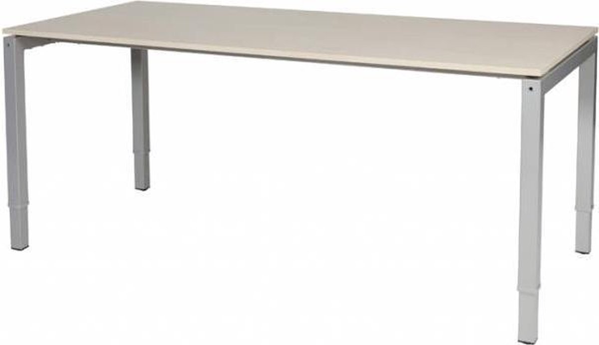 Verstelbaar bureau - Slinger 200x80 Eiken - alu frame