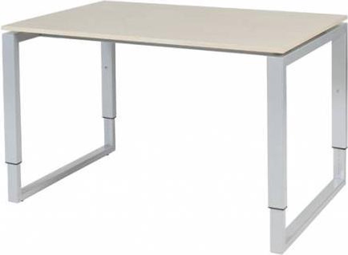 Schaffenburg Verstelbaar Bureau - Plus 120x80 robson - alu frame Aluminium (RAL9006)/Robson Eiken