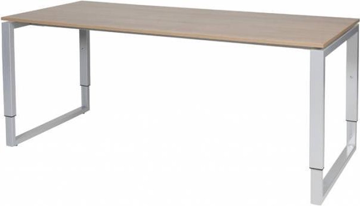Verstelbaar Bureau - Plus 180x80 Havana Kersen - alu frame