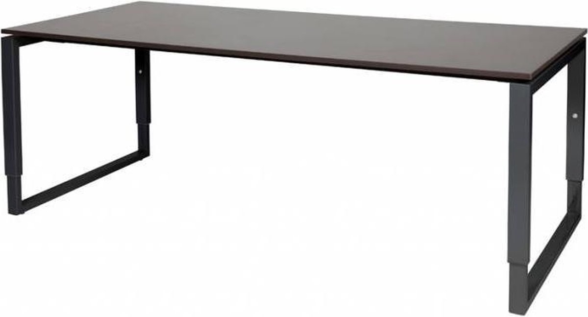 bol.com | Schaffenburg Verstelbaar Bureau - Plus 200x90 logan - zwart frame