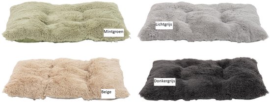 Unit 24-Hondenkussen 90x60 cm-zacht Fluffy kussen-met anti slip-Beige