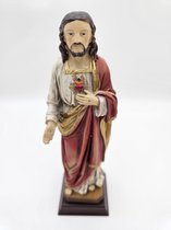 DRW Figuur Jezus Barmhartig hars handgeschilderd 13 cm