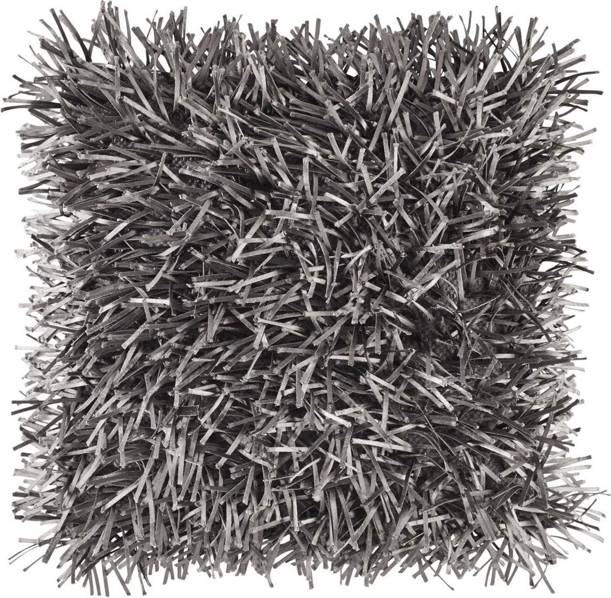 Dutch Decor RAVELLO - Kussenhoes donkergrijs 45x45 cm - met rits