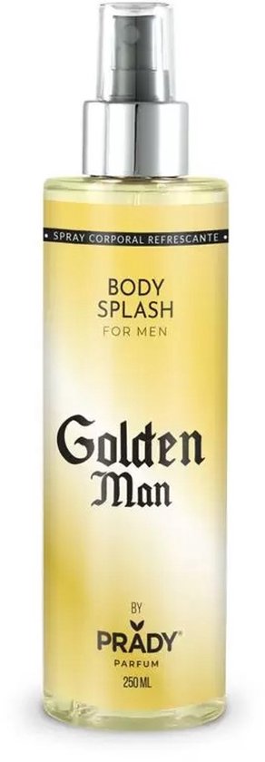 Prady - Golden Man - Body Splash - Bodymist - For Men - 250 ml
