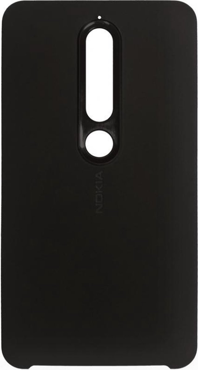 Nokia soft touch case CC-505 zwart - voor Nokia 6.1 (Nokia 6 2018 editie)