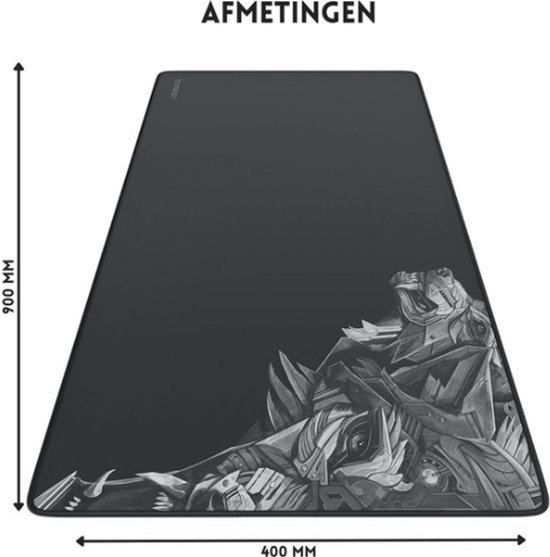Intelectro XXL Gaming Muismat - Ultieme Precisie en Comfort voor Gamers! - 90x40cm - Antislip Mat - Zwart - Levering Sneller dan Aangegeven!