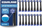 Bol.com EQUALANE - Opzetborstels geschikt voor Oral B iO tandenborstels - Zwart - 16 Stuks aanbieding