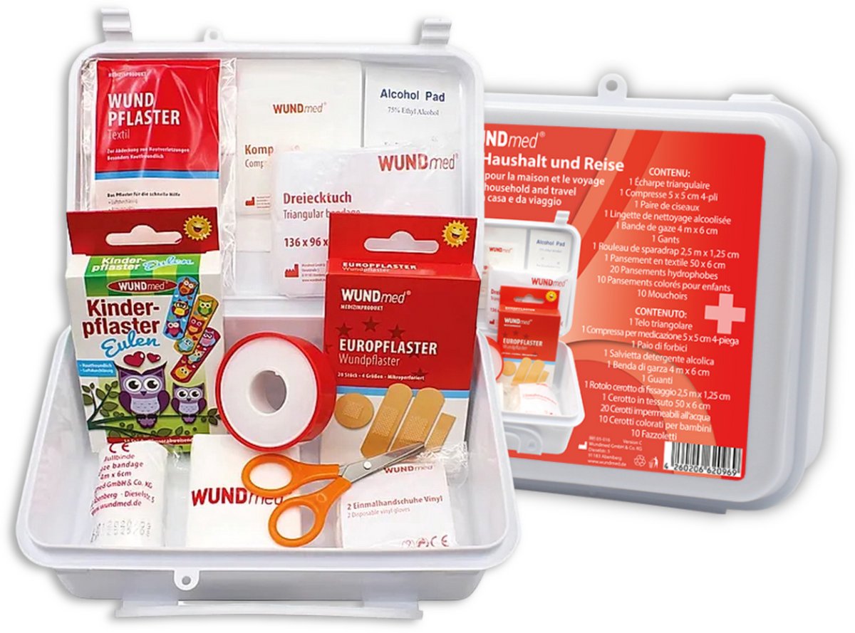 Goedkoopste Wundmed - Verbanddoos - Voor Thuis - Auto - Ehbo-kits - 48-delig