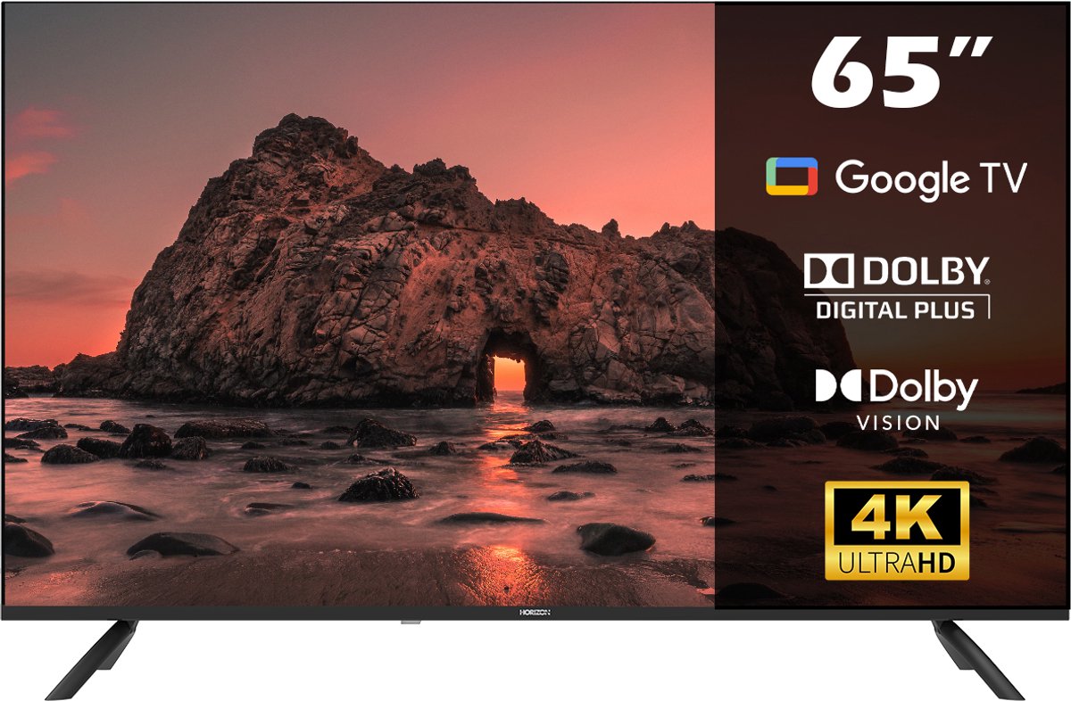Horizon Smart TV 65 inch - 4K LED Televisie - XT Line - ULTRA HD - WiFi - Netflix - Voice Assistant - Ultra Narrow Design