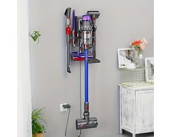 17Parts Wandhouder voor Dyson V7 V8 V10 V11 V12 V15 – Stofzuiger Accessoirehouder – 8-in-1 Organizer voor Opzetstukken – Wandmontage – Inclusief Pluggen en Schroeven – Ruimtebesparende Opbergoplossing