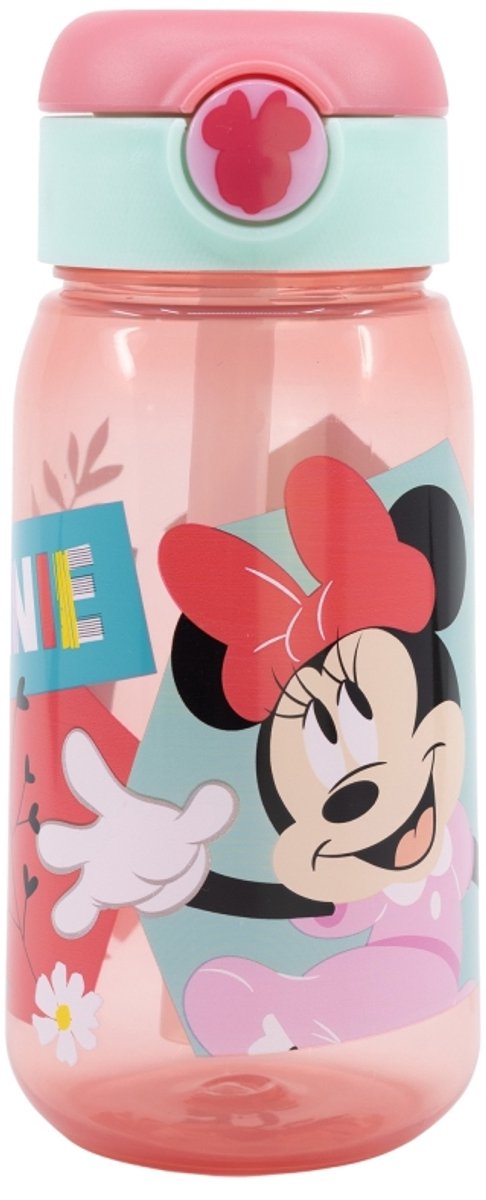 Minnie Mouse Drinkbeker Kind – 510 ml – Lekvrij – Rietje & Drukknop – BPA-vrij – Disney Design