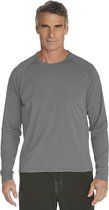 Coolibar UV zwemshirt lange mouwen Heren - Grijs - Maat XXL