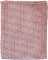 Dutch Decor MAYKE - Plaid pruim 150x200 cm - roze