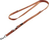 Vitazoo Hondenriem voor Training - 3 m - Nylon Grafiet Dubbele Leiband voor Kleine Middelgrote & Grote Honden - Verstelbare Honden Trainingslijnen 4 Verschillende Lengtes - Bruin