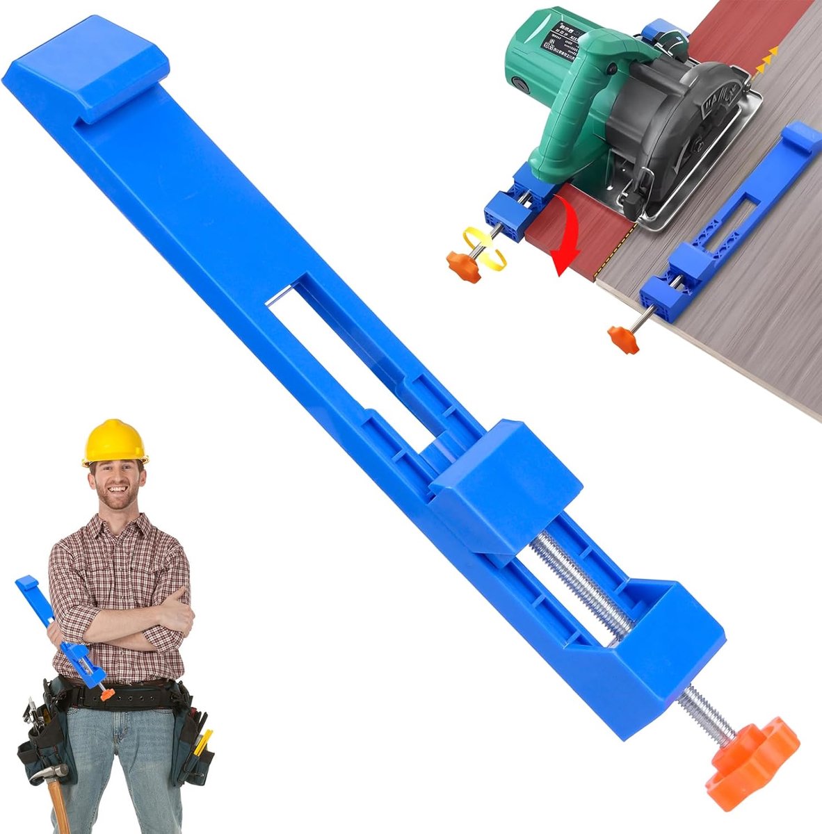 Geleiderail Snelspan klem - Geleiderailadapter voor frezen - Universeel - Verstelbaar