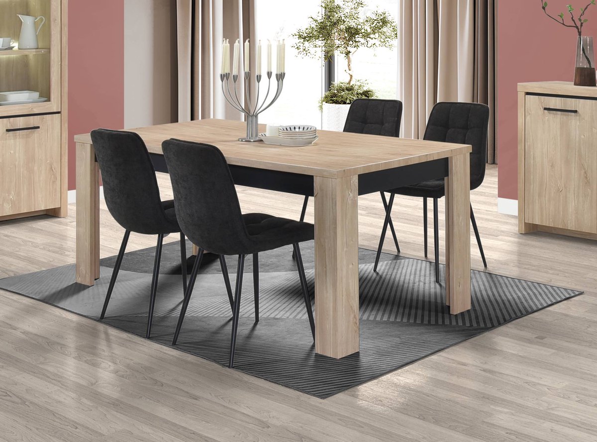 Belfurn - eettafel Esprit in bleke eik 190x90cm
