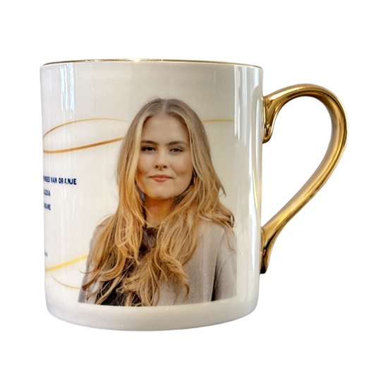 Beker (mok) Amalia inclusief set van 10 GRATIS koninklijk kaarten