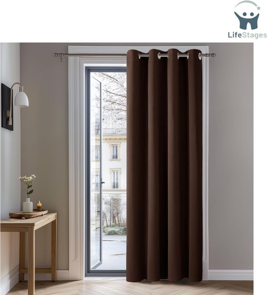 Gordijn Verduisteringsgordijnen 230 x 200 cm Gordijnen Kant en Klaar Effen Ondoorzichtig Geluiddempend Temperatuurregeling Eyelet Gordijnen Voor