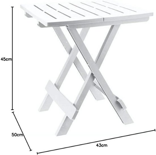 Klap/terrastafel - Antraciet 80 cm - Voskuil Verhuur Service