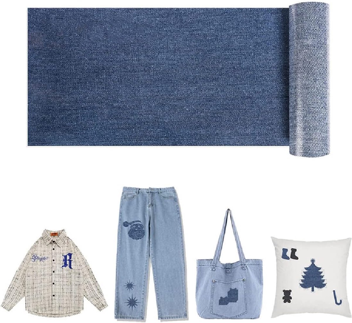 Giantree 20 stuks opstrijkbare patches voor kleding, 20 kleuren reparatiepleisters voor jas en jeans, premium opstrijkbare reparatiepleisters (9,5 x 12,5 cm