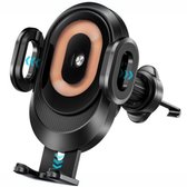 Podec – Supports de téléphone à pince pour voiture, support de téléphone portable pour Ventilation avec chargeur sans fil 15W
