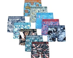 Boxershort Heren | 10 Pack | Katoen | Maat XL | Oceaan Mix Print | Ondergoed Heren | Onderbroeken Heren
