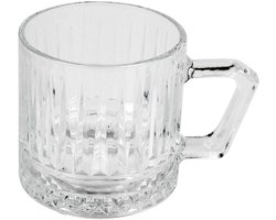 Cinar Theeglazen Set met Oor - 6 Stuks - 225ml - Theeglas - Theekopjes - Theeglazen met Handvat